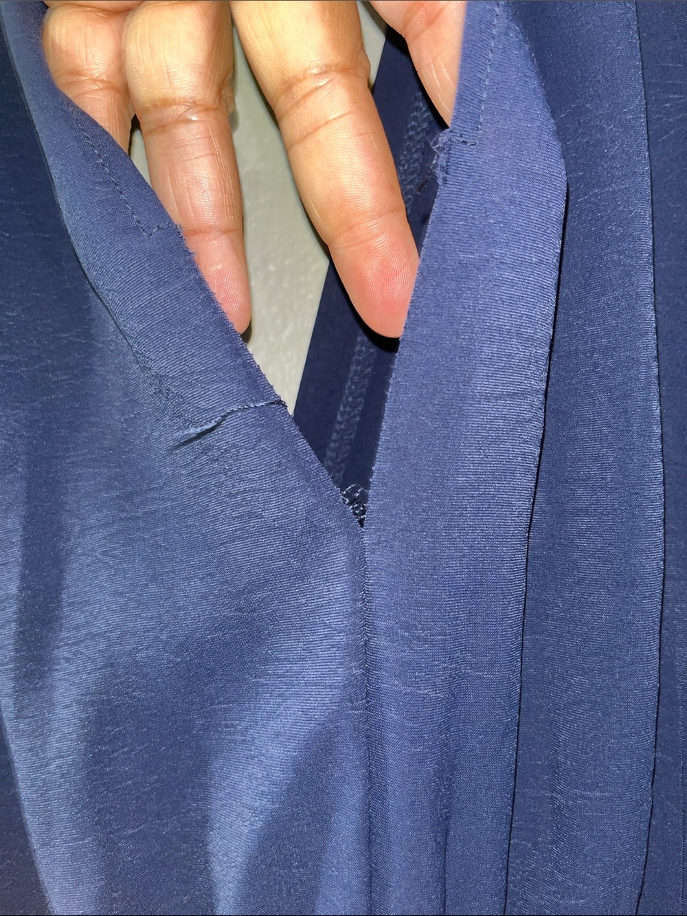 SHEIN Navy Wrap-Style Maxi Dress - Picture 13 of 14
